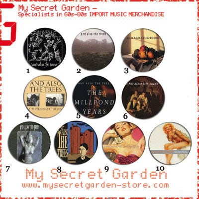 And Also The Trees - Virus Meadow, Farewell To The Shade Album Pinback Button Badge Set ( or Hair Ties / 4.4 cm Badge / Magnet / Keychain Set )